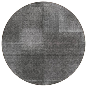 Homeroots 3' Artichoke Green Abstract Washable Indoor Outdoor Area Rug – Durable, Stylish, Stain Resistant Design 8' Round Polyester 584280