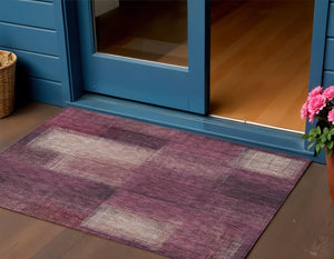 Homeroots 3' Artichoke Green Abstract Washable Indoor Outdoor Area Rug – Durable, Stylish, Stain Resistant Design 3' X 5' Polyester 584290