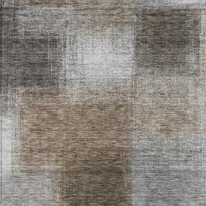 Homeroots 3' Artichoke Green Abstract Washable Indoor Outdoor Area Rug – Durable, Stylish, Stain Resistant Design 5' X 8' Polyester 584297