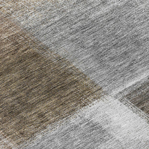 Homeroots 3' Artichoke Green Abstract Washable Indoor Outdoor Area Rug – Durable, Stylish, Stain Resistant Design 8' Round Polyester 584298