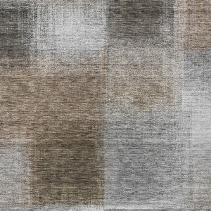 Homeroots 3' Artichoke Green Abstract Washable Indoor Outdoor Area Rug – Durable, Stylish, Stain Resistant Design 8' X 10' Polyester 584299