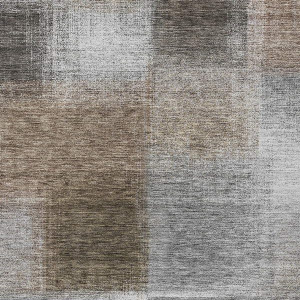 Homeroots 3' Artichoke Green Abstract Washable Indoor Outdoor Area Rug – Durable, Stylish, Stain Resistant Design 8' X 10' Polyester 584299