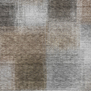 Homeroots 3' Artichoke Green Abstract Washable Indoor Outdoor Area Rug – Durable, Stylish, Stain Resistant Design 10' X 14' Polyester 584301