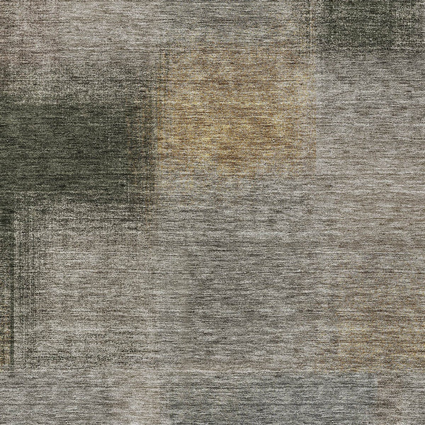 Homeroots 3' Artichoke Green Abstract Washable Indoor Outdoor Area Rug – Durable, Stylish, Stain Resistant Design 5' X 8' Polyester 584309