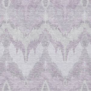 Homeroots 3' Artichoke Green And Beige Ikat Washable Area Rug - Perfect For Indoor And Outdoor Spaces 9' X 12' Polyester 584366