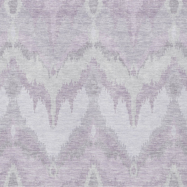 Homeroots 3' Artichoke Green And Beige Ikat Washable Area Rug - Perfect For Indoor And Outdoor Spaces 9' X 12' Polyester 584366