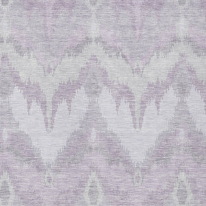 Homeroots 3' Artichoke Green And Beige Ikat Washable Area Rug - Perfect For Indoor And Outdoor Spaces 10' X 14' Polyester 584367