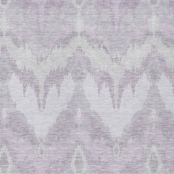 Homeroots 3' Artichoke Green And Beige Ikat Washable Area Rug - Perfect For Indoor And Outdoor Spaces 10' X 14' Polyester 584367