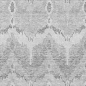 Homeroots 3' Artichoke Green And Beige Ikat Washable Area Rug - Perfect For Indoor And Outdoor Spaces 10' X 14' Polyester 584385