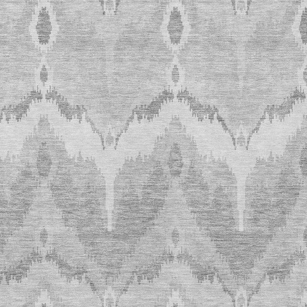 Homeroots 3' Artichoke Green And Beige Ikat Washable Area Rug - Perfect For Indoor And Outdoor Spaces 10' X 14' Polyester 584385