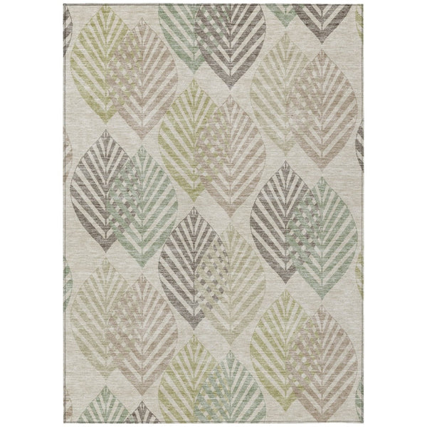 HomeRoots 9' Elegant Floral Indoor Outdoor Area Rug - Durable, Washable, Stain-Resistant for High-Traffic Areas 9' X 12' 584402
