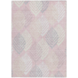 Homeroots 3' Artichoke Green Floral Area Rug - Washable, Durable, Ideal For Indoor & Outdoor Spaces 3' X 5' Polyester 584428