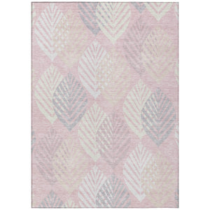 Homeroots 3' Artichoke Green Floral Area Rug - Washable, Durable, Ideal For Indoor & Outdoor Spaces 3' X 5' Polyester 584428