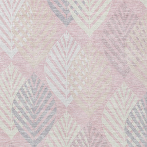 Homeroots 3' Artichoke Green Floral Area Rug - Washable, Durable, Ideal For Indoor & Outdoor Spaces 9' X 12' Polyester 584432