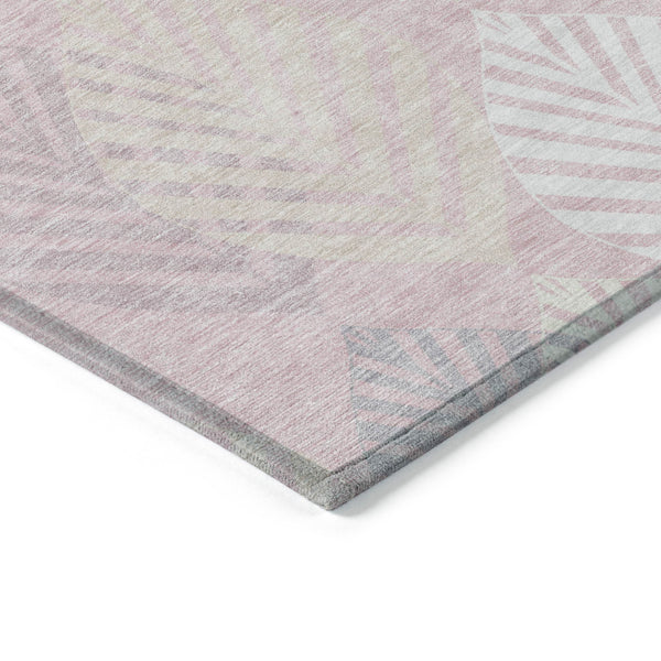 Homeroots 3' Artichoke Green Floral Area Rug - Washable, Durable, Ideal For Indoor & Outdoor Spaces 10' X 14' Polyester 584433