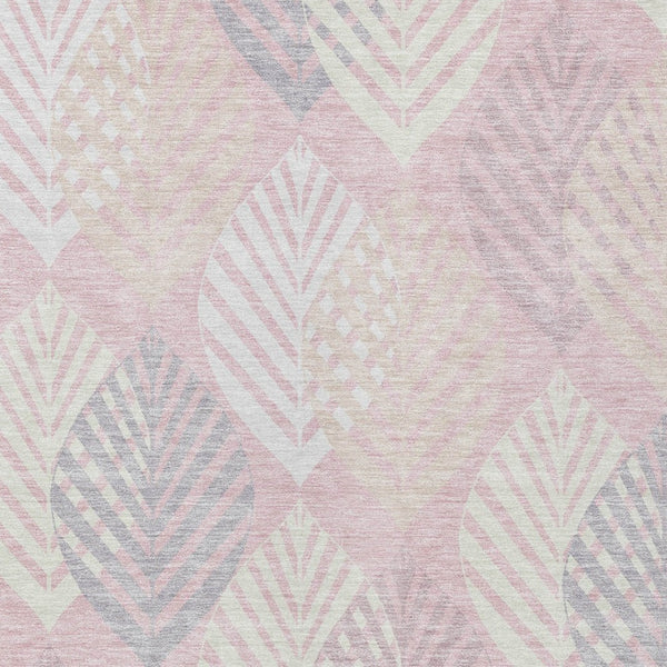 Homeroots 3' Artichoke Green Floral Area Rug - Washable, Durable, Ideal For Indoor & Outdoor Spaces 10' X 14' Polyester 584433