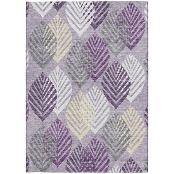 Homeroots 3' Artichoke Green Floral Area Rug - Washable, Durable, Ideal For Indoor & Outdoor Spaces 3' X 5' Polyester 584434