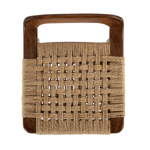 Butler Specialty Luna Wood And Jute Counter Stool - Vintage Charm Meets Modern Elegance For Stylish Spaces Brown Mango Solids,Jute Rope 5844354-butler