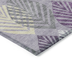 Homeroots 3' Artichoke Green Floral Area Rug - Washable, Durable, Ideal For Indoor & Outdoor Spaces 8' Round Polyester 584436