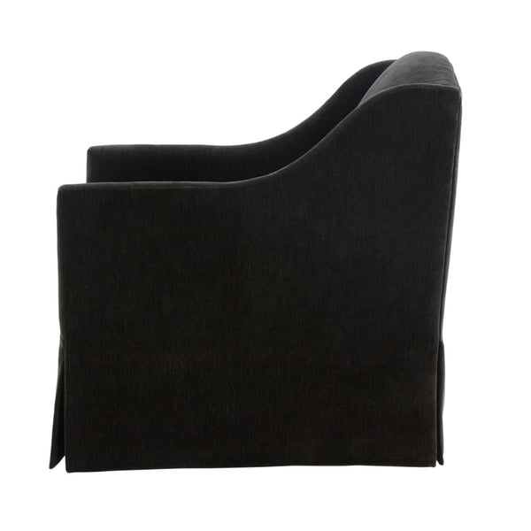 English Elm Luisa Swivel Accent Chair Skirted Tailored Silhouette for Formal Living Rooms Mink B050P451388
