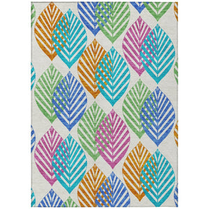HomeRoots 9' Vibrant Floral Washable Area Rug for Indoor & Outdoor Use - Stylish, Durable, and Easy Care 9' X 12' 584462
