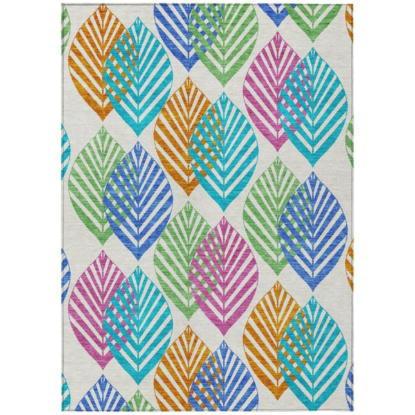 HomeRoots 9' Vibrant Floral Washable Area Rug for Indoor & Outdoor Use - Stylish, Durable, and Easy Care 9' X 12' 584462