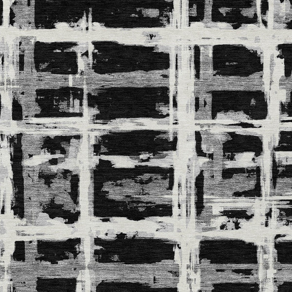 Homeroots 3' Stylish Beige Brown Taupe Striped Washable Area Rug For Indoor And Outdoor Comfort And Charm 9' X 12' Polyester 584474