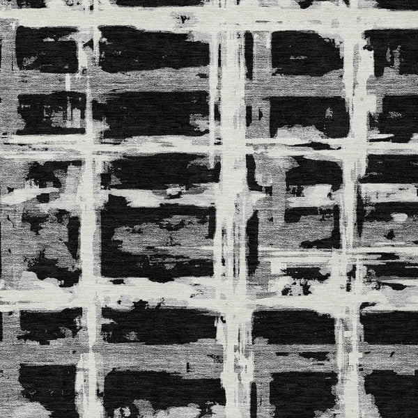 Homeroots 3' Stylish Beige Brown Taupe Striped Washable Area Rug For Indoor And Outdoor Comfort And Charm 10' X 14' Polyester 584475