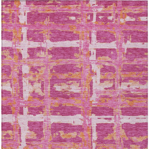 Homeroots 3' Stylish Beige Brown Taupe Striped Washable Area Rug For Indoor And Outdoor Comfort And Charm 3' X 5' Polyester 584476