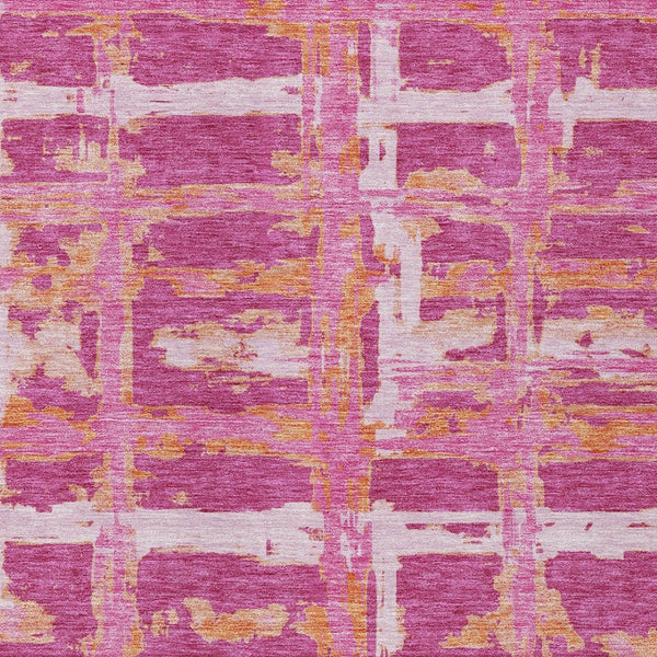 Homeroots 3' Stylish Beige Brown Taupe Striped Washable Area Rug For Indoor And Outdoor Comfort And Charm 5' X 8' Polyester 584477