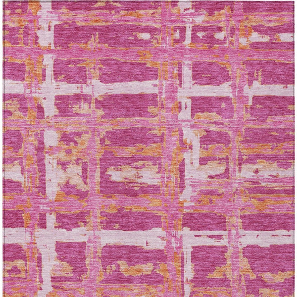 Homeroots 3' Stylish Beige Brown Taupe Striped Washable Area Rug For Indoor And Outdoor Comfort And Charm 9' X 12' Polyester 584480