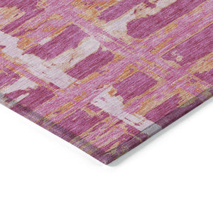 Homeroots 3' Stylish Beige Brown Taupe Striped Washable Area Rug For Indoor And Outdoor Comfort And Charm 9' X 12' Polyester 584480