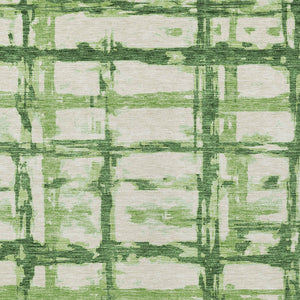 Homeroots 3' Stylish Beige Brown Taupe Striped Washable Area Rug For Indoor And Outdoor Comfort And Charm 3' X 5' Polyester 584482