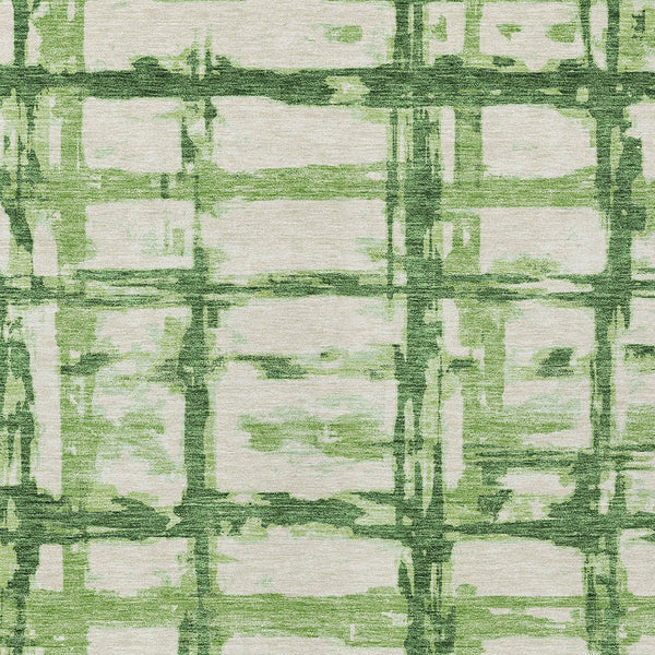 Homeroots 3' Stylish Beige Brown Taupe Striped Washable Area Rug For Indoor And Outdoor Comfort And Charm 5' X 8' Polyester 584483