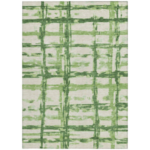 Homeroots 3' Stylish Beige Brown Taupe Striped Washable Area Rug For Indoor And Outdoor Comfort And Charm 9' X 12' Polyester 584486