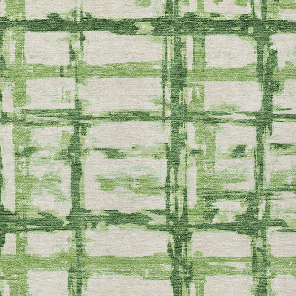 Homeroots 3' Stylish Beige Brown Taupe Striped Washable Area Rug For Indoor And Outdoor Comfort And Charm 10' X 14' Polyester 584487