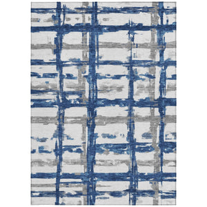 Homeroots 3' Stylish Beige Brown Taupe Striped Washable Area Rug For Indoor And Outdoor Comfort And Charm 3' X 5' Polyester 584494