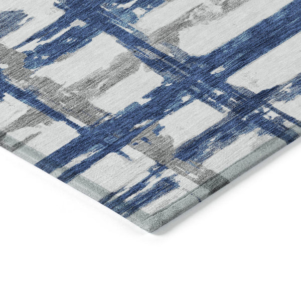 Homeroots 3' Stylish Beige Brown Taupe Striped Washable Area Rug For Indoor And Outdoor Comfort And Charm 5' X 8' Polyester 584495