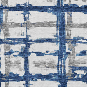 Homeroots 3' Stylish Beige Brown Taupe Striped Washable Area Rug For Indoor And Outdoor Comfort And Charm 5' X 8' Polyester 584495