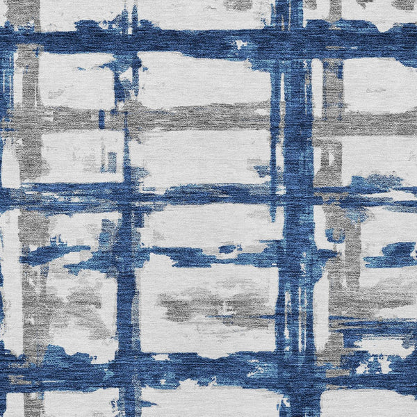 Homeroots 3' Stylish Beige Brown Taupe Striped Washable Area Rug For Indoor And Outdoor Comfort And Charm 5' X 8' Polyester 584495