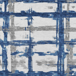 Homeroots 3' Stylish Beige Brown Taupe Striped Washable Area Rug For Indoor And Outdoor Comfort And Charm 8' X 10' Polyester 584497