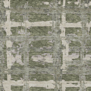 Homeroots 3' Stylish Beige Brown Taupe Striped Washable Area Rug For Indoor And Outdoor Comfort And Charm 3' X 5' Polyester 584500