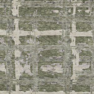 Homeroots 3' Stylish Beige Brown Taupe Striped Washable Area Rug For Indoor And Outdoor Comfort And Charm 5' X 8' Polyester 584501