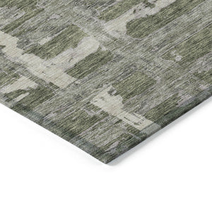 Homeroots 3' Stylish Beige Brown Taupe Striped Washable Area Rug For Indoor And Outdoor Comfort And Charm 9' X 12' Polyester 584504