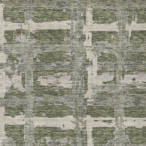 Homeroots 3' Stylish Beige Brown Taupe Striped Washable Area Rug For Indoor And Outdoor Comfort And Charm 10' X 14' Polyester 584505