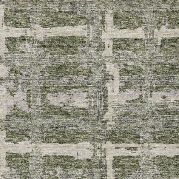 Homeroots 3' Stylish Beige Brown Taupe Striped Washable Area Rug For Indoor And Outdoor Comfort And Charm 10' X 14' Polyester 584505