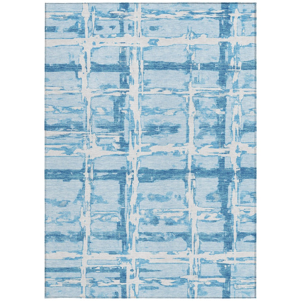 Homeroots 3' Stylish Beige Brown Taupe Striped Washable Area Rug For Indoor And Outdoor Comfort And Charm 3' X 5' Polyester 584512