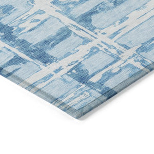 Homeroots 3' Stylish Beige Brown Taupe Striped Washable Area Rug For Indoor And Outdoor Comfort And Charm 9' X 12' Polyester 584516