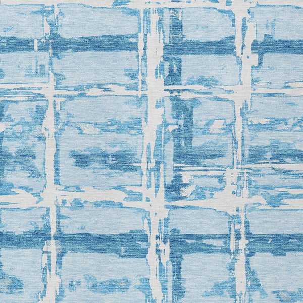 Homeroots 3' Stylish Beige Brown Taupe Striped Washable Area Rug For Indoor And Outdoor Comfort And Charm 10' X 14' Polyester 584517