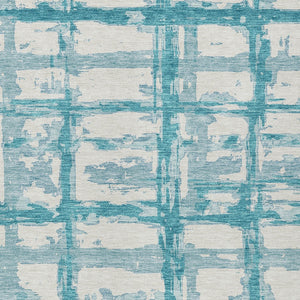 Homeroots 3' Stylish Beige Brown Taupe Striped Washable Area Rug For Indoor And Outdoor Comfort And Charm 5' X 8' Polyester 584525